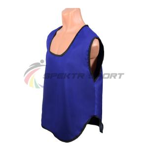 Купить Манишка футбольная односторонняя Spektr Sport синяя, р.36-40 в Тавде 