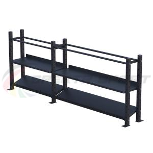 Купить Модульный стеллаж для гантелей, гирь и медболов 3180х430х1200 (2 секции) в Тавде 